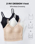 Lace V-Neck Adjustable Spaghetti Strap Bralette Camisoles Sexy Soft Crop Cami Top nude