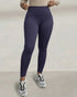Winter Warm High Waisted Workout Athletic Leggings Tummy Control Butt Lifting Ultra Soft Thermal Lined Yoga Pants Women's Sportswear with Stacked Slit Pockets On Side purplish blue
