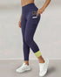Winter Warm High Waisted Workout Athletic Leggings Tummy Control Butt Lifting Ultra Soft Thermal Lined Yoga Pants Women's Sportswear with Stacked Slit Pockets On Side purplish blue