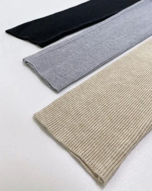 Geo Tape Patch Gigot Sleeve Top & Pants Set beige