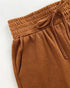 High Waist Drawstring Elastic Waist Wide Leg Casual Pants khaki