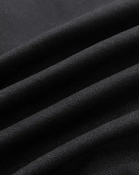 Pearls Decor Thick Strap Backless Slit Back Tank Dress Zipper Back Bodycon Dress With Belt black