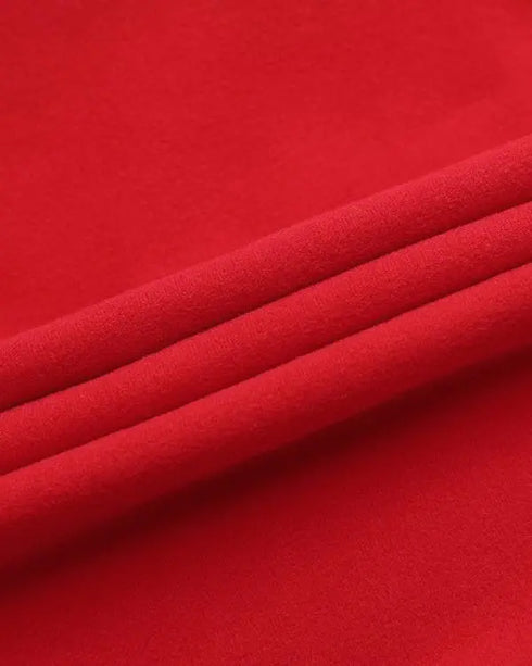 Keyhole Neck Hollow Out Contrast Lace Top red