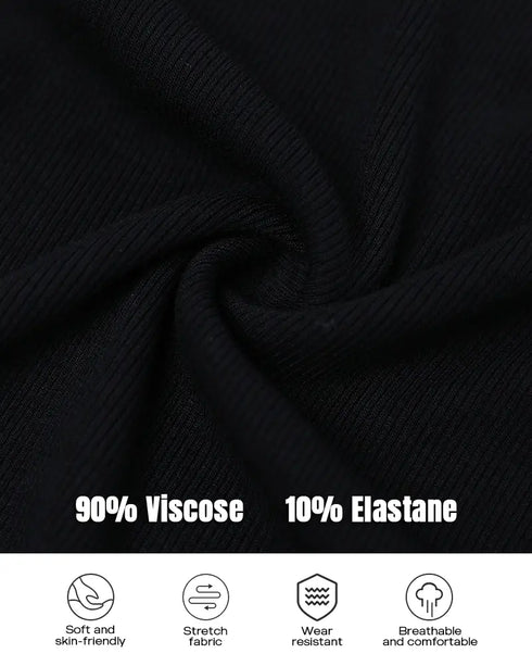 O-Neck Sleeveless Basic Slim Fit Skinny Tank Casual Top(Without Pads) black