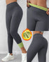 ChicMe ShapeLift Fleece Lined Active Pants Thick Soft Tummy Control Termal Warm Winter Shaping Pants gray