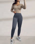 ChicMe ShapeLift Fleece Lined Active Pants Thick Soft Tummy Control Termal Warm Winter Shaping Pants gray