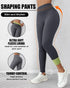 ChicMe ShapeLift Fleece Lined Active Pants Thick Soft Tummy Control Termal Warm Winter Shaping Pants gray