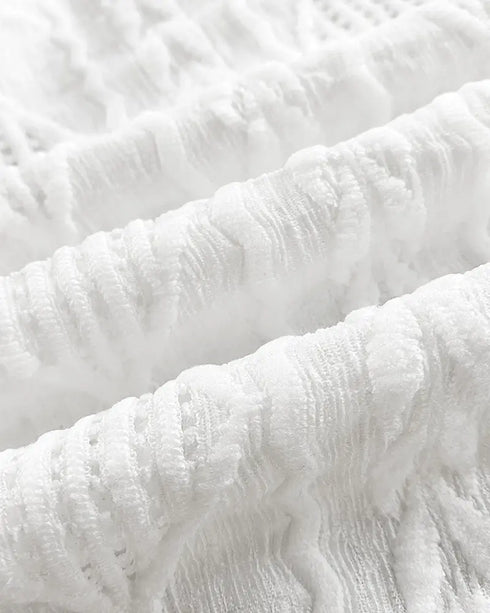 Plants Print Long Sleeve Casual Zipper Baseball Coat white