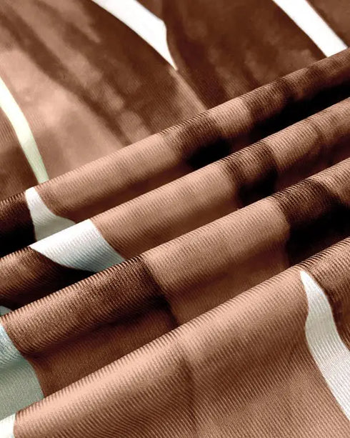 Plants Print Square Neck Thick Strap Maxi Dress Casual Slim Fit Side Slit Vacation Dress with Pockets brown