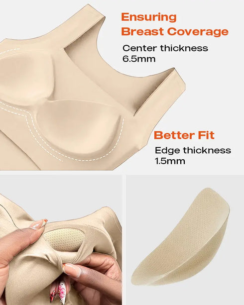 ChicMe ContourX U Neck Shapewear Built-in Bra Sleeveless High Strechy Slim Fit Tank BodySuits nude