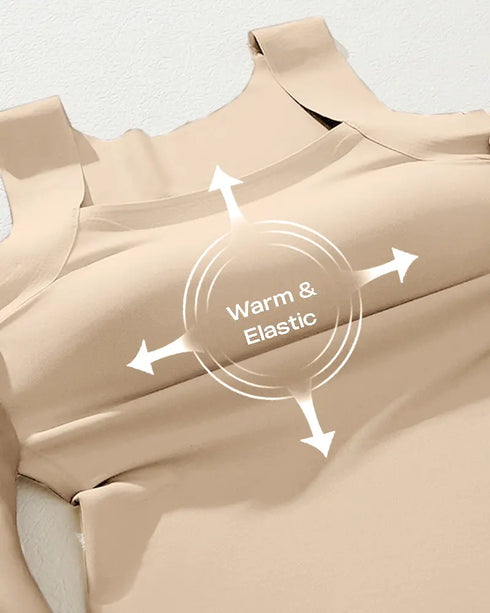 ChicMe ContourX U Neck Shapewear Built-in Bra Sleeveless High Strechy Slim Fit Tank BodySuits nude