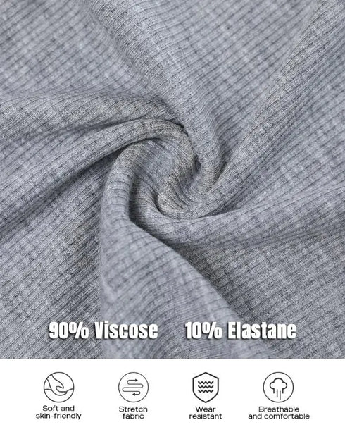 Scoop Neck Spaghetti Strap Ribbed Top Casual Sleeveless Slim Fit Tank gray