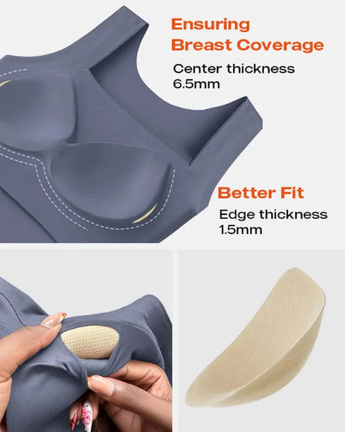 ChicMe ContourX 2 Piece U Neck Shapewear Built-in Bra Tank High Strechy Sleeveless Slim Fit Tops Camisole gray