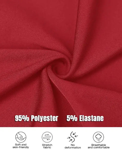 Deep V-Neck Lantern Sleeve Ruched Blouse Casual Slim Fit Top red