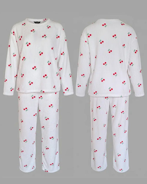 2 Pieces Outfit Pumpkin & Bowknot Print Long Sleeve Drop Shoulder Top and Striped & Halloween Print Elastic Waist Pants Set Casual Pajamas Set white