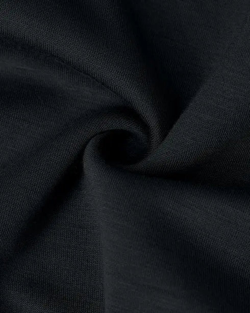 2 Pieces Outfit Drop Shoulder Kangaroo Pocket Stretchy Hem Crop Drawstring Hoodie Sweatshirt and Drawstring Elastic Waist Jogger Sweatpants Casual Tracksuit black