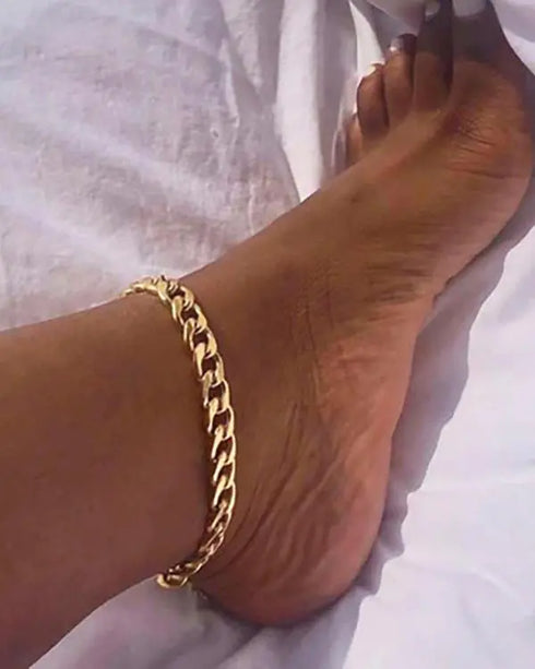 1PCS Simple Chain Anklet gold