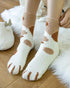 1Pair Fluffy Cozy Animal Stripe Fuzzy Socks style2