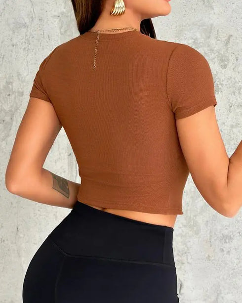 ChicMe ContourX 2-Pack Crewneck Short Sleeve Skinny Ribbed T-Shirt style2