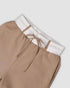 Stretchy Waist Pocket Design Cuffed Sweatpants khaki
