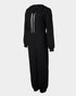 Hooded Kangaroo Pocket Design Stretchy Waist Cuffed Jumpsuit black