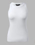 O-Neck Sleeveless Basic Slim Fit Skinny Tank Casual Top(Without Pads) white