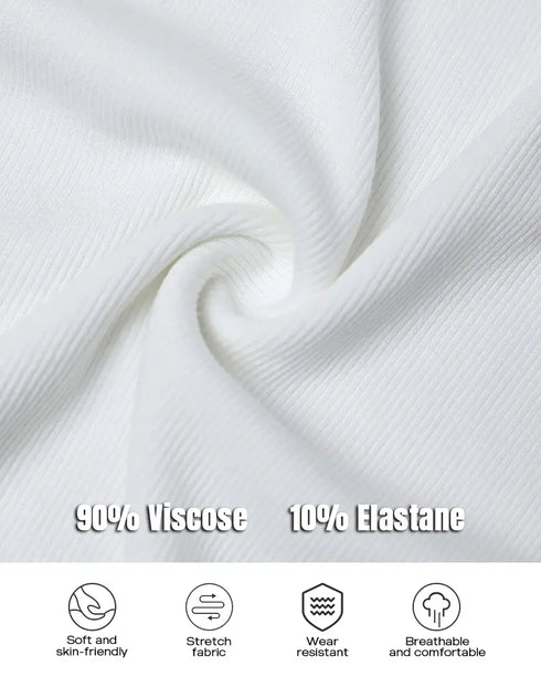 O-Neck Sleeveless Basic Slim Fit Skinny Tank Casual Top(Without Pads) white