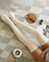 1Pair Over The Knee High Cable Knit Long Socks white
