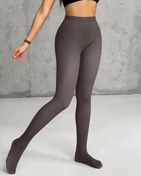 ChicMe ShapeLift 2-Piece Magic Thick Fleece Lined Leggings High Waist Thermal Pantyhose Warm Leggings 3 Shades(Size Regular/Large/Extra Large) style2