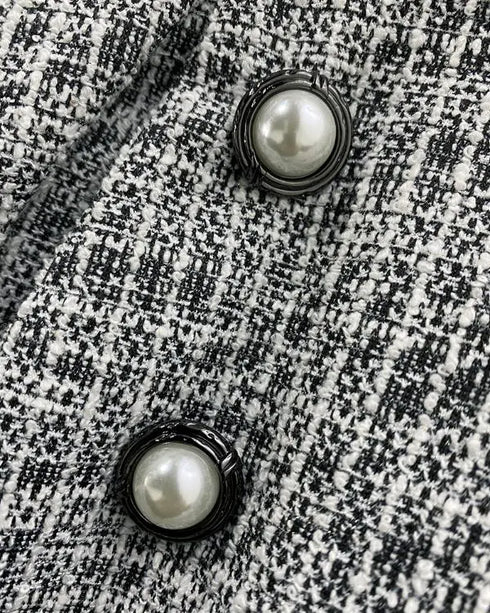 V-Neck Sleeveless Double Breasted Decor A Line Party Dress Causal Ziper Back Peplum Hem Commuting Dress light gray