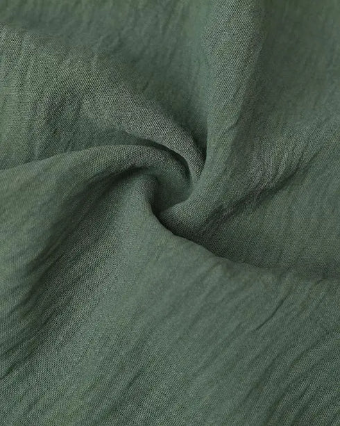 Off Shoulder Frill Hem Tied Detail Jumpsuit Army green