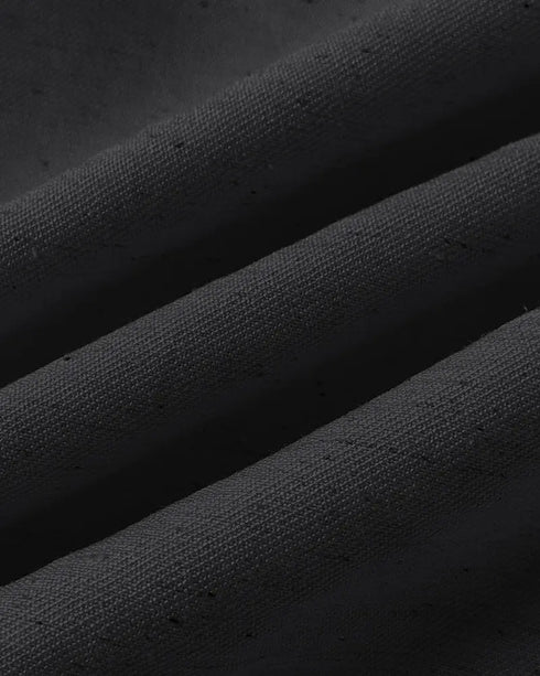 2 Pieces Outfits V Neck Sleeveless Button Front Vest Crop Top and Casual Zipper Fly Elastic Back Waist Wide Leg Pants Set black