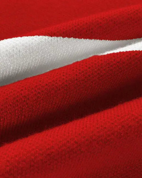 Striped Print Round Neck Sleeveless Top and Casual Elastic Waist Drawstring Pants Sets red