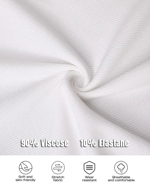 ChicMe Built-in Bra Ribbed Round Neck Tank Top white