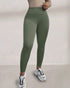 ChicMe ShapeLift Fleece Lined Active Pants Thick Soft Tummy Control Termal Warm Winter Shaping Pants Olive green