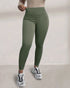 ChicMe ShapeLift Fleece Lined Active Pants Thick Soft Tummy Control Termal Warm Winter Shaping Pants Olive green