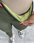 ChicMe ShapeLift Fleece Lined Active Pants Thick Soft Tummy Control Termal Warm Winter Shaping Pants Olive green