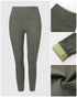 ChicMe ShapeLift Fleece Lined Active Pants Thick Soft Tummy Control Termal Warm Winter Shaping Pants Olive green
