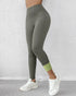 ChicMe ShapeLift Fleece Lined Active Pants Thick Soft Tummy Control Termal Warm Winter Shaping Pants Olive green