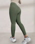 ChicMe ShapeLift Fleece Lined Active Pants Thick Soft Tummy Control Termal Warm Winter Shaping Pants Olive green