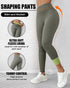 ChicMe ShapeLift Fleece Lined Active Pants Thick Soft Tummy Control Termal Warm Winter Shaping Pants Olive green