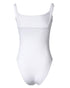 U-Neck Sleeveless Tank Top Bodysuits Slim Fit Ribbed Bodysuits white