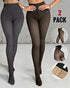 ChicMe ShapeLift 2-Piece Magic Thick Fleece Lined Leggings High Waist Thermal Pantyhose Warm Leggings 3 Shades(Size Regular/Large/Extra Large) style3