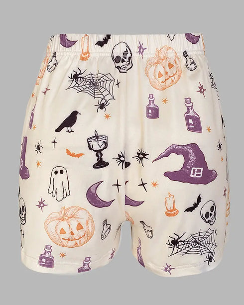 Bowknot Decor Heart & Plaid Print V Neck Adjustable Spaghetti Straps Nightgown Sexy Slim Fit Asymmetrical Hem Night Dress with Matching Panties Apricot