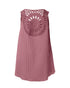 Hollow Out Crochet Lace Tank Top pink