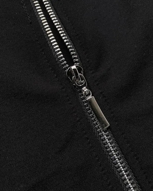 Halter Thick Strap Chic 3D Floral Dec Slim Fit Dress blackwhite