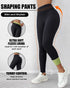 ChicMe ShapeLift Fleece Lined Active Pants Thick Soft Tummy Control Termal Warm Winter Shaping Pants black