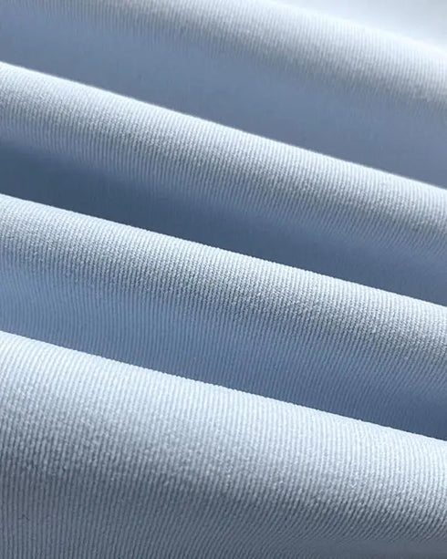 2 Pieces Outfits Sleeveless High Neck Cargo Pockets Design Top and Casual Cuffed Long Pants Set Lighted Blue