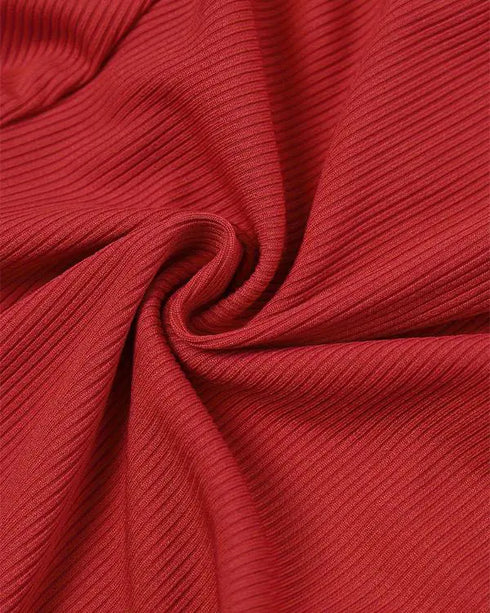 Christmas V-Neck Long Sleeve Functional Buttoned Flap Adults Pajamas One Piece red