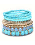 1pcs Bohemian Beaded Trendy Multi-layer Bracelet green